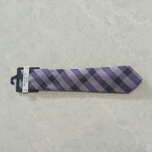 Regular Tie Bespoke Purple Plaid